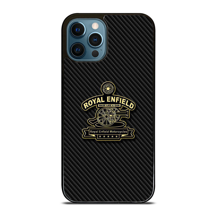 ROYAL ENFIELD VINTAGE LOGO CARBON iPhone 12 Pro Max Case Cover
