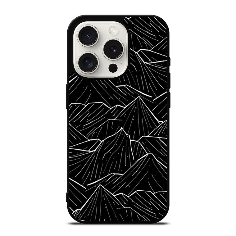 HAND DRAWING DARK MOUNTAIN iPhone 15 Pro Case Cover