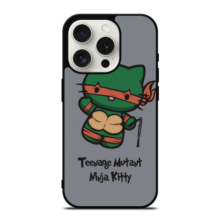 HELLO KITTY TMNT TEENAGE MUTANT NINJA KITTY iPhone 15 Pro Case Cover