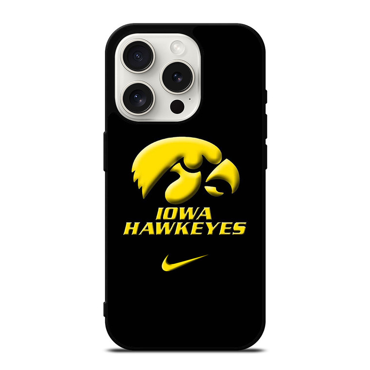 IOWA HAWKEYES NIKE LOGO iPhone 15 Pro Case Cover