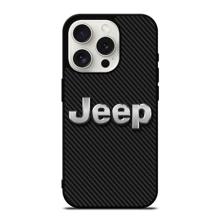 JEEP LOGO CARBON iPhone 15 Pro Case Cover