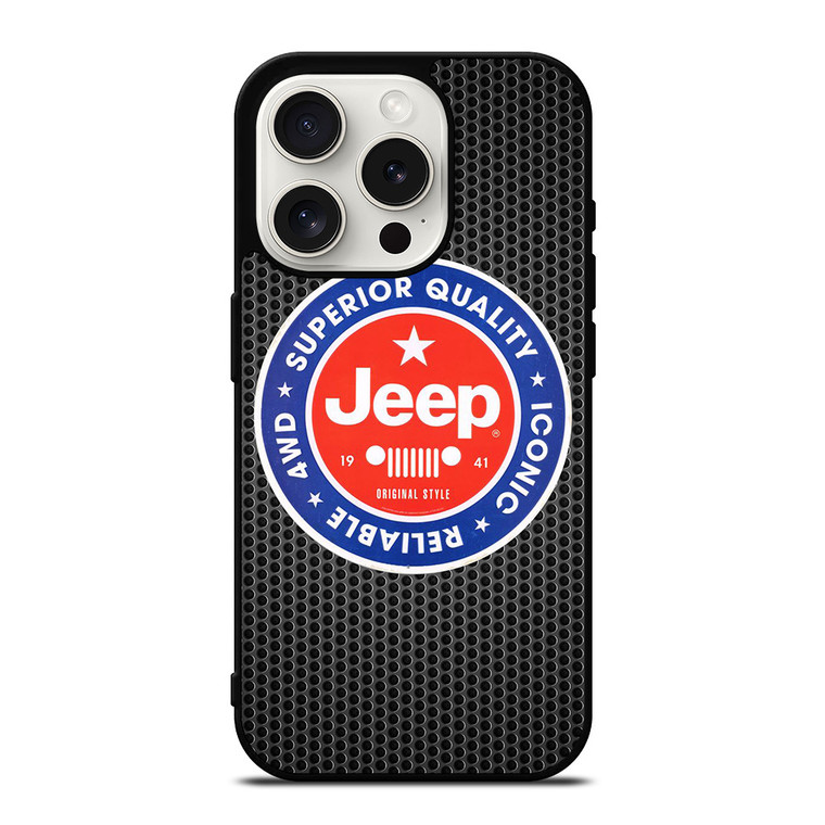JEEP SUPERIOR QUALITY 4W RELIABLE iPhone 15 Pro Case Cover