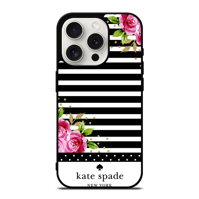 KATE SPADE FLORAL POLKADOTS iPhone 15 Pro Case Cover