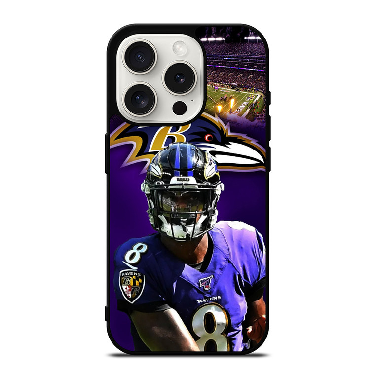 LAMAR JACKSON NFL BALTIMORE RAVENS iPhone 15 Pro Case Cover
