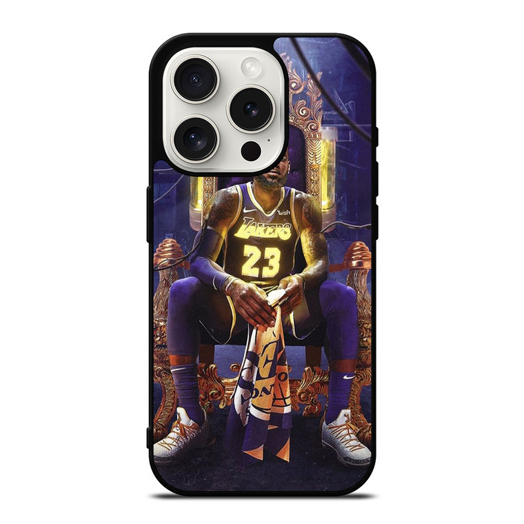 LEBRON JAMES LAKERS KING iPhone 15 Pro Case Cover