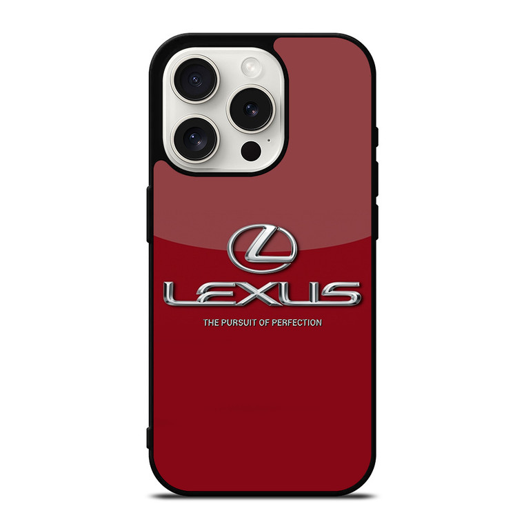 LEXUS THE PURSUIT OF PERFECTION EMBLEM iPhone 15 Pro Case Cover