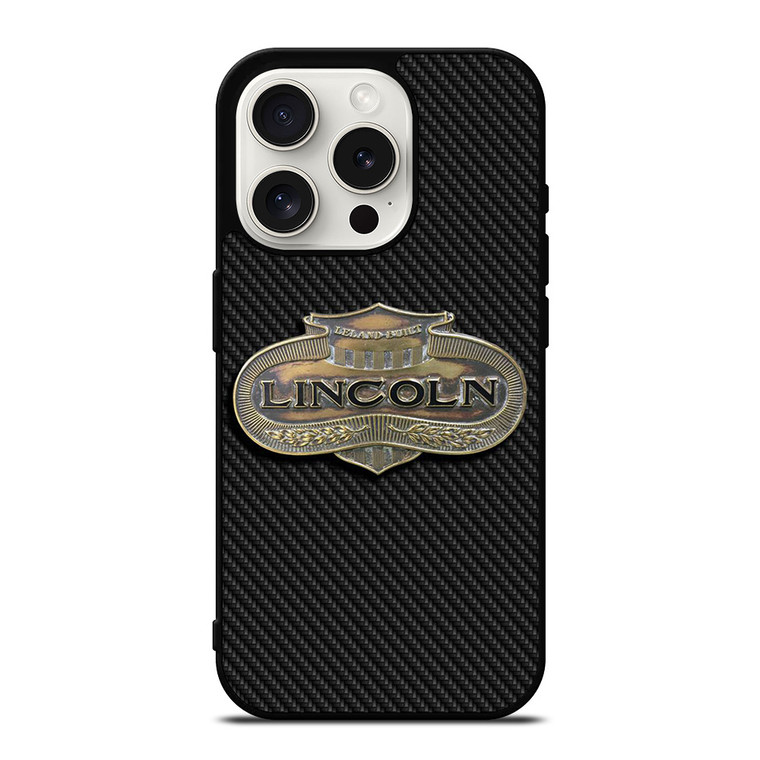 LINCOLN MOTOR LOGO CARBON iPhone 15 Pro Case Cover