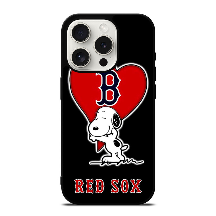 LOVE BOSTON RED SOX SNOOPY iPhone 15 Pro Case Cover LOVE BOSTON RED SOX SNOOPY iPhone 15 Pro Case Cover