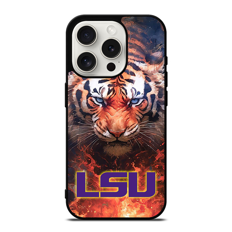 LSU TIGERS LOGO LOUISIANA STATE UNIVERSITY ICON iPhone 15 Pro Case Cover