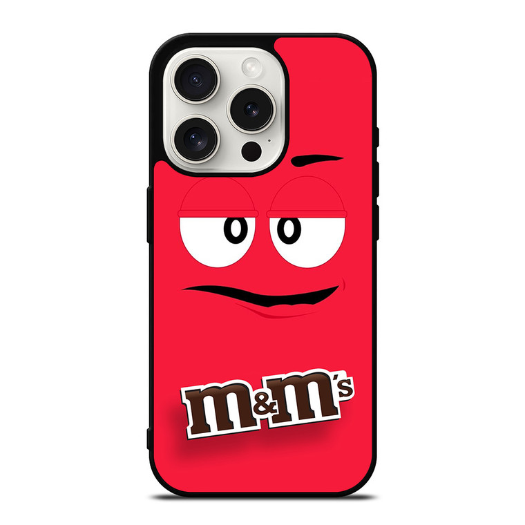 M&M'S CHOCOLATE MASCOT FACE iPhone 15 Pro Case Cover