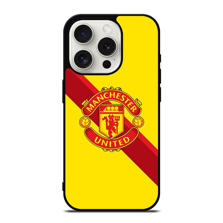 MANCHESTER UNITED FOOTBALL CLUB LOGO iPhone 15 Pro Case Cover