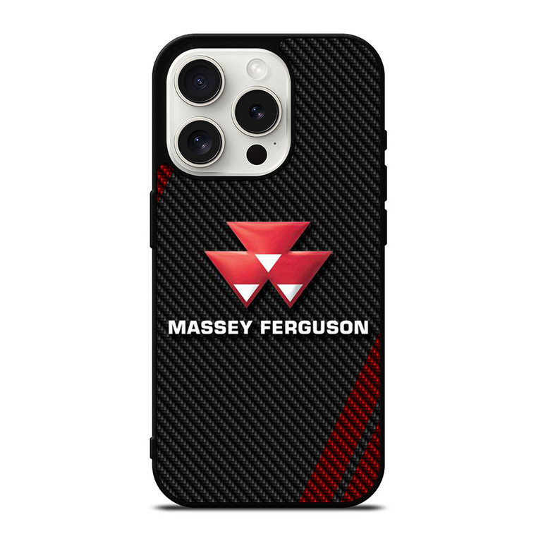MASSEY FERGUSON CARBON LOGO iPhone 15 Pro Case Cover