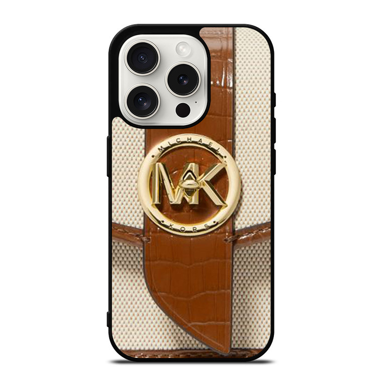 MICHAEL KORS LOGO MK HAND BAG EMBLEM iPhone 15 Pro Case Cover