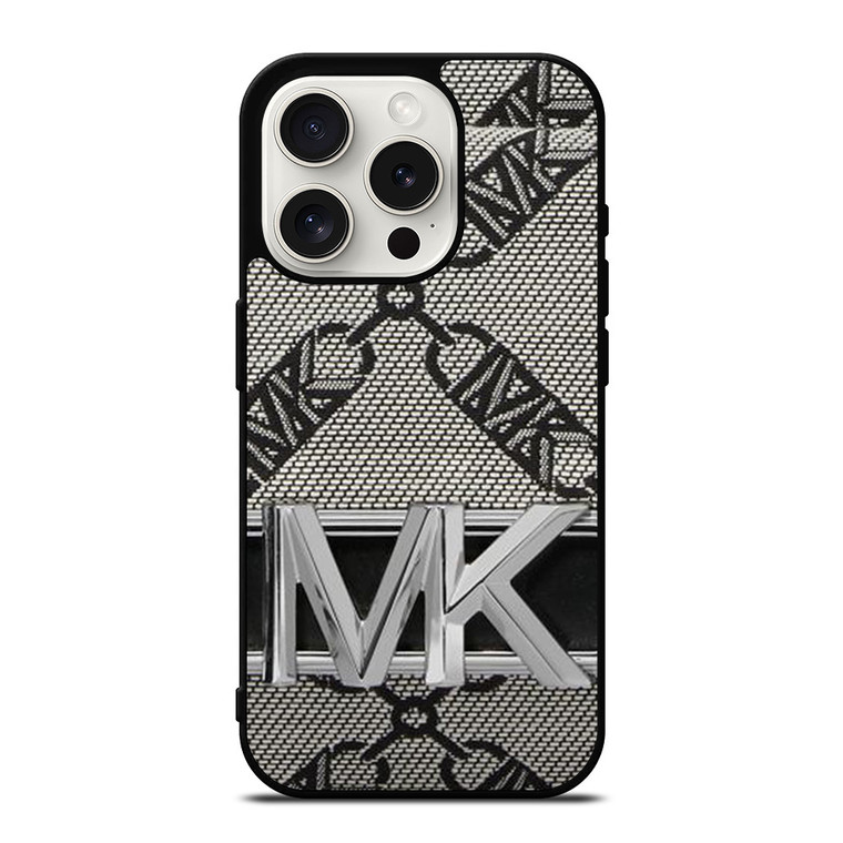 MICHAEL KORS MK LOGO EMBLEM HAND BAG PATTERN iPhone 15 Pro Case Cover