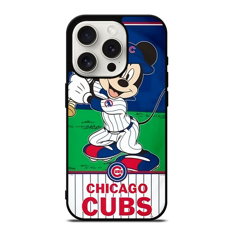 MICKEY MOUSE CHICAGO CUBS iPhone 15 Pro Case Cover