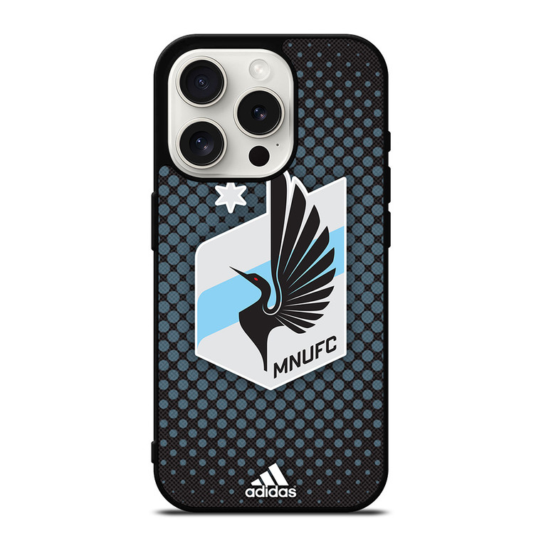 MINNESOTA UNITED FC SOCCER MLS ADIDAS iPhone 15 Pro Case Cover