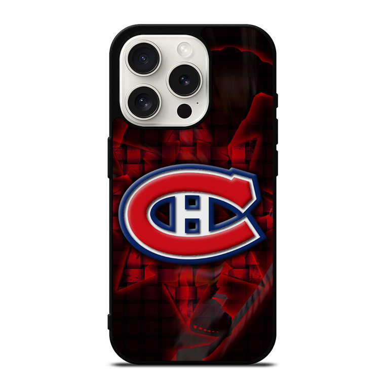 MONTREAL CANADIENS RED GLOW SYMBOL iPhone 15 Pro Case Cover