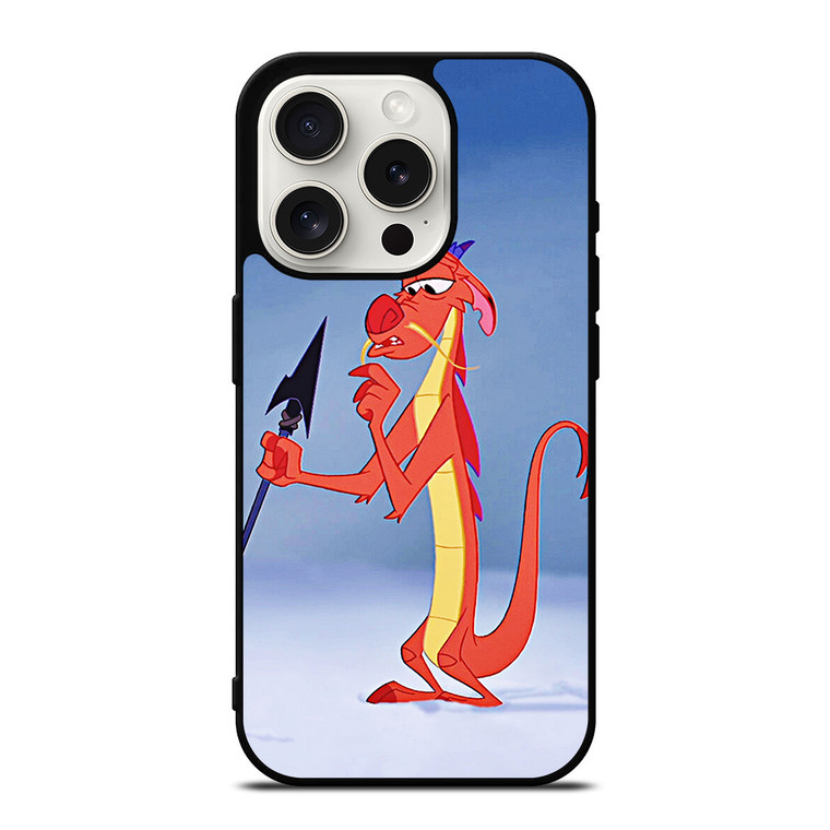 MUSHU DRAGON MULAN DISNEY CARTOON iPhone 15 Pro Case Cover