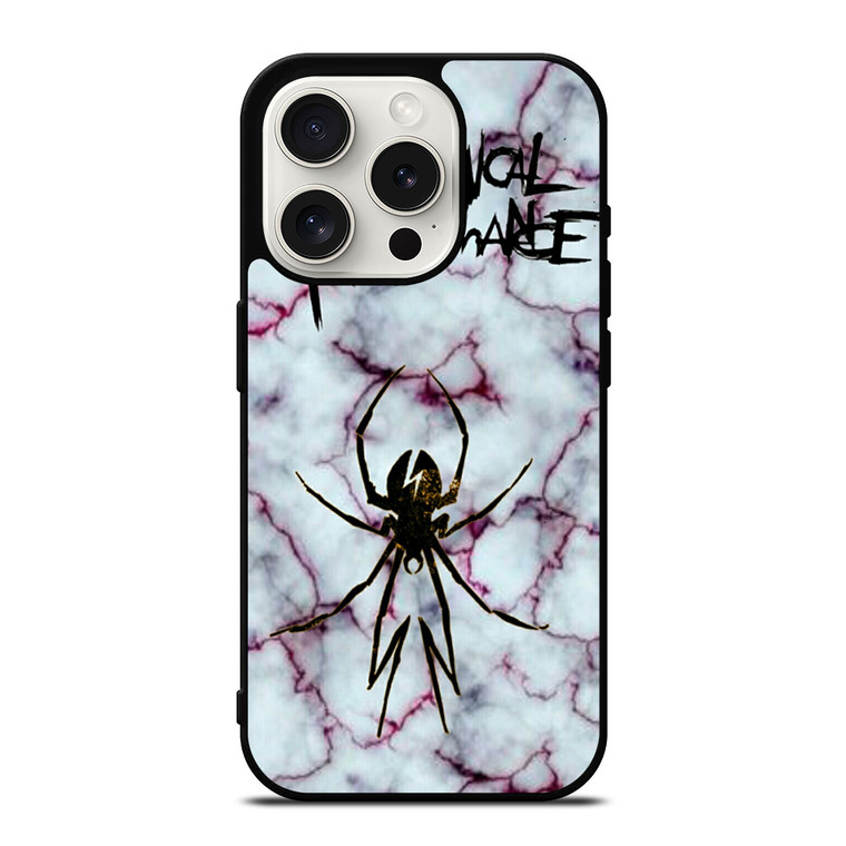 MY CHEMICAL ROMANCE MARBLE LOGO iPhone 15 Pro Case Cover