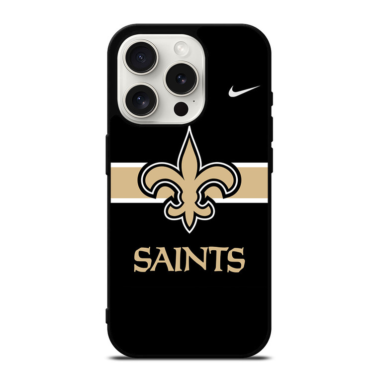 NEW ORLEANS SAINTS NFL NIKE LOGO iPhone 15 Pro Case Cover