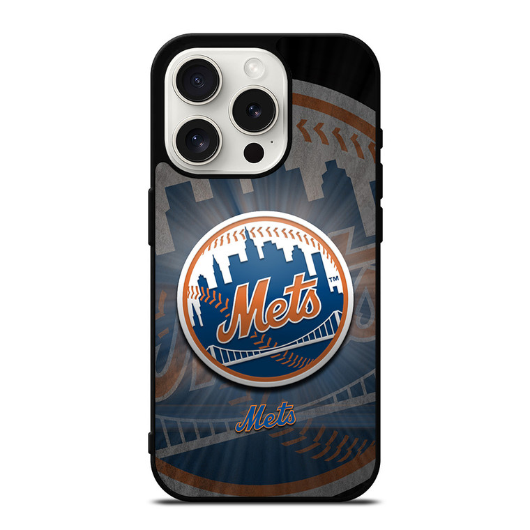 NEW YORK METS MLB LOGO iPhone 15 Pro Case Cover