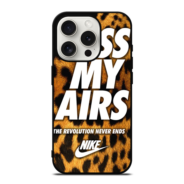NIKE KISS MY AIRS LEOPARD iPhone 15 Pro Case Cover