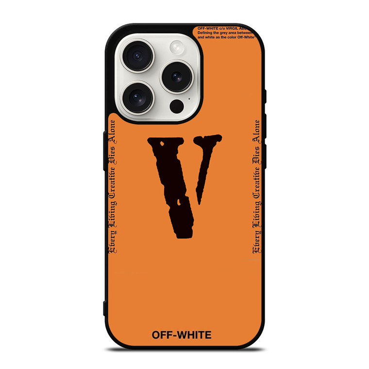 OFF WHITE V LONE LOGO iPhone 15 Pro Case Cover