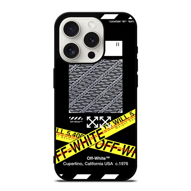 OFF WHITE X BATIK iPhone 15 Pro Case Cover