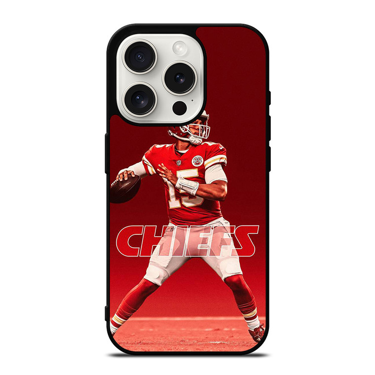 PATRICK MAHOMES KANSAS CITY CHIEFS 15 iPhone 15 Pro Case Cover