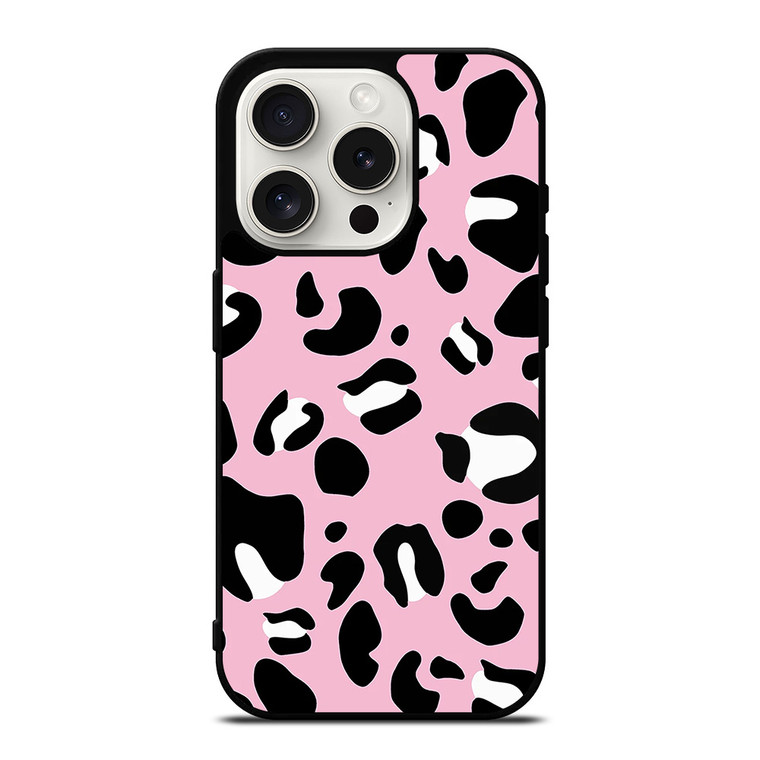 PINK LEOPARD PATTERN iPhone 15 Pro Case Cover PINK LEOPARD PATTERN iPhone 15 Pro Case Cover