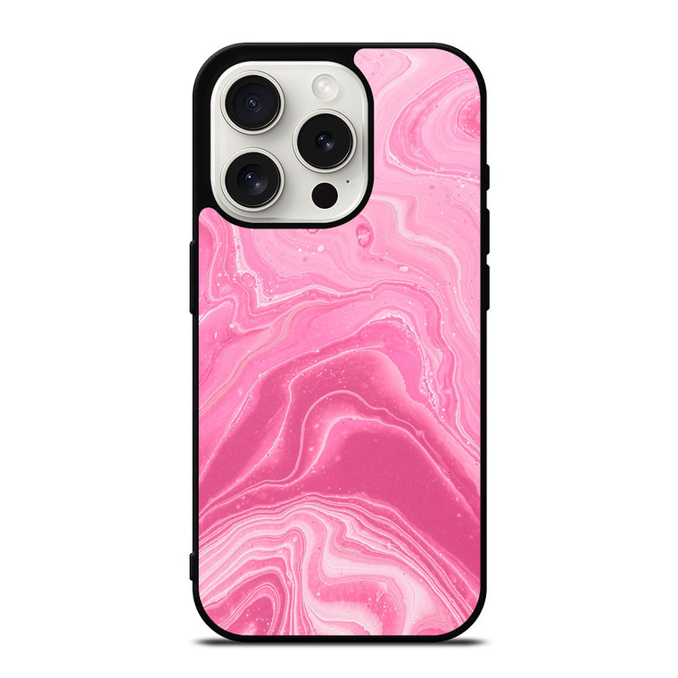 PINK LIQUID TEXTURES iPhone 15 Pro Case Cover