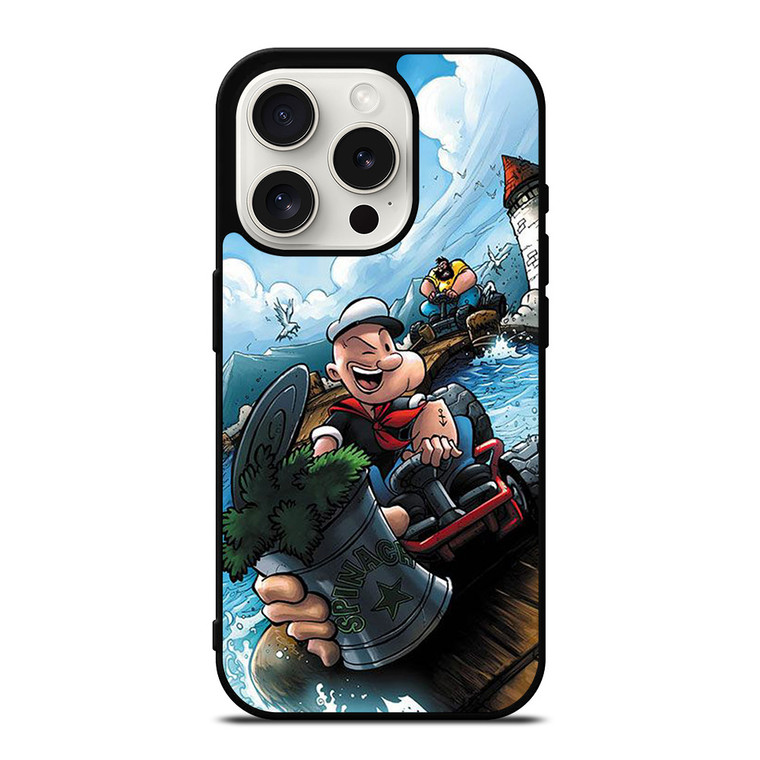 POPEYE THE SAILORMAN CARTOON iPhone 15 Pro Case Cover