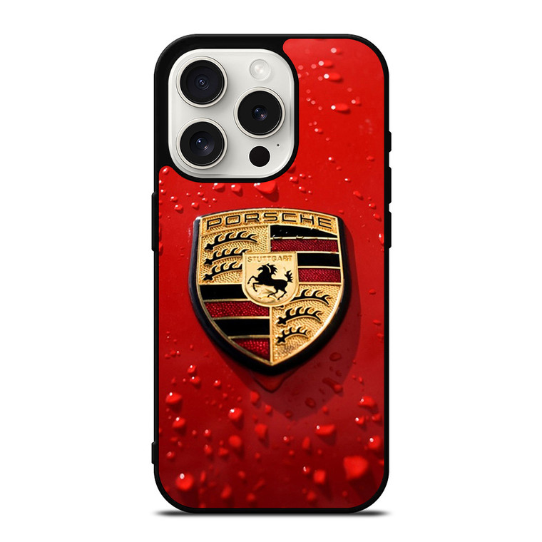 PORSCHE LOGO EMBLEM iPhone 15 Pro Case Cover
