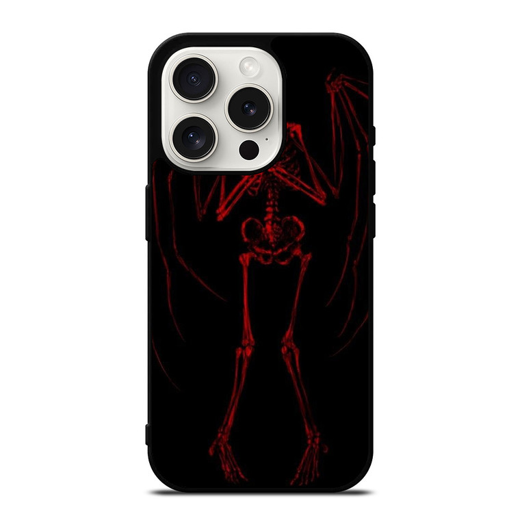 RED SKELETON HEARTBREAKING iPhone 15 Pro Case Cover