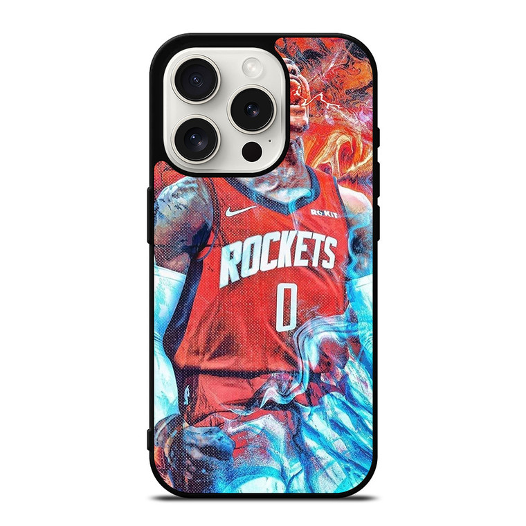 RUSSELL WESTBROOK HOUSTON ROCKETS iPhone 15 Pro Case Cover