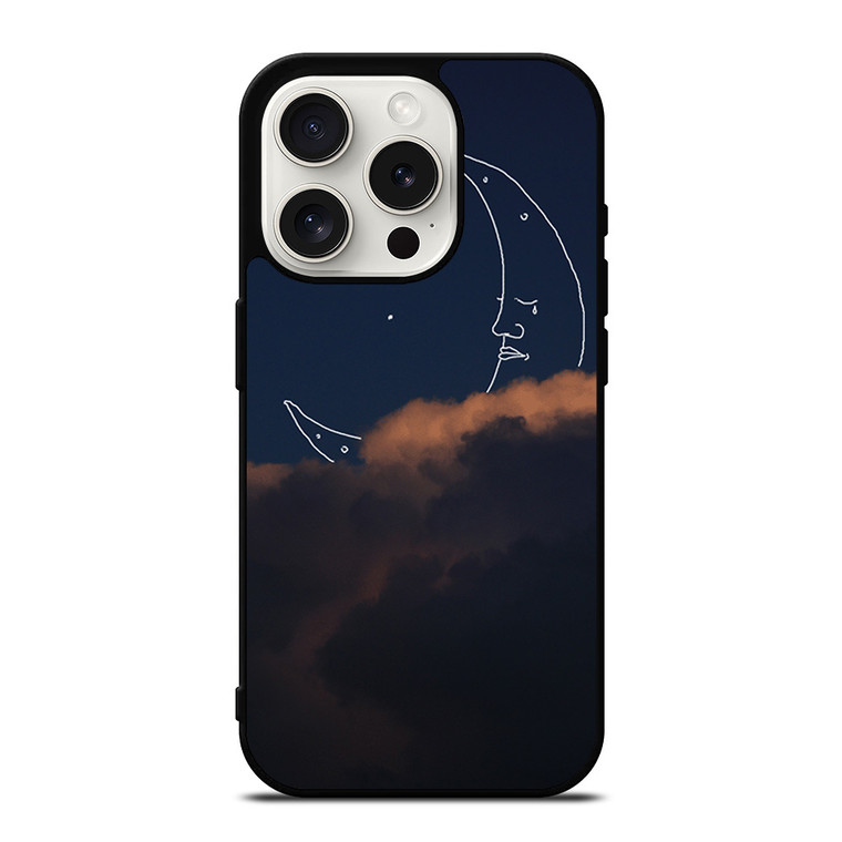 SAD CRESCENT MOON iPhone 15 Pro Case Cover