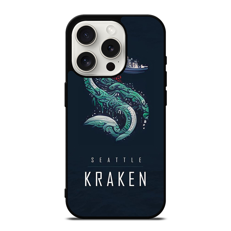 SEATTLE KRAKEN HOCKEY TEAM LOGO iPhone 15 Pro Case Cover