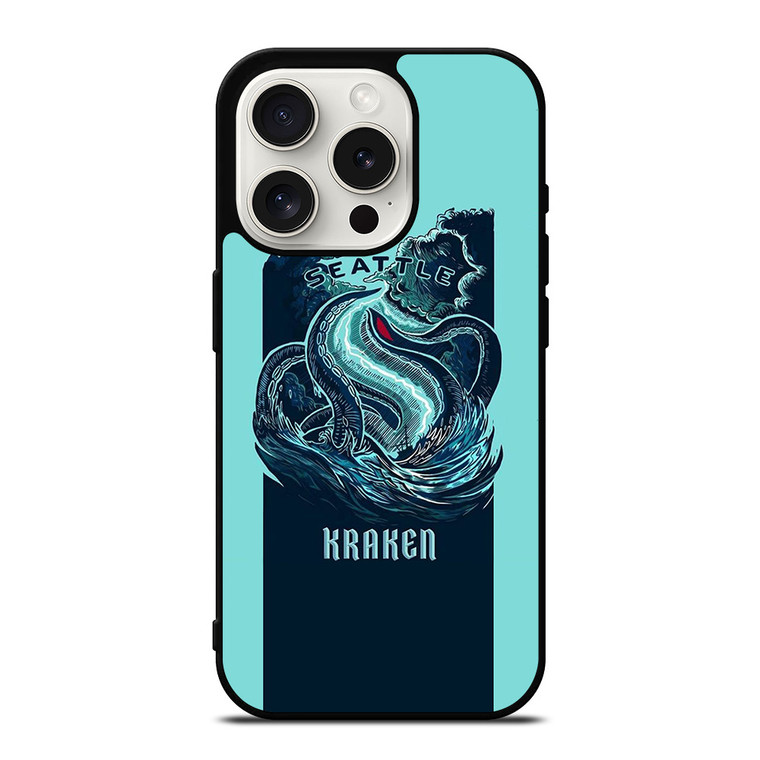 SEATTLE KRAKEN LOGO HOCKEY ICON iPhone 15 Pro Case Cover