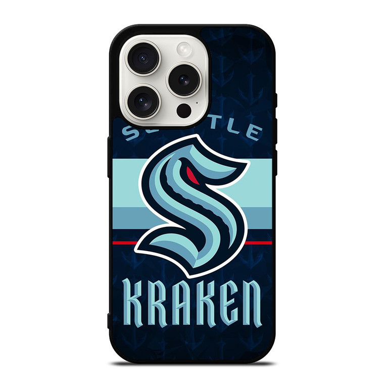 SEATTLE KRAKEN LOGO HOCKEY TEAM ICON iPhone 15 Pro Case Cover