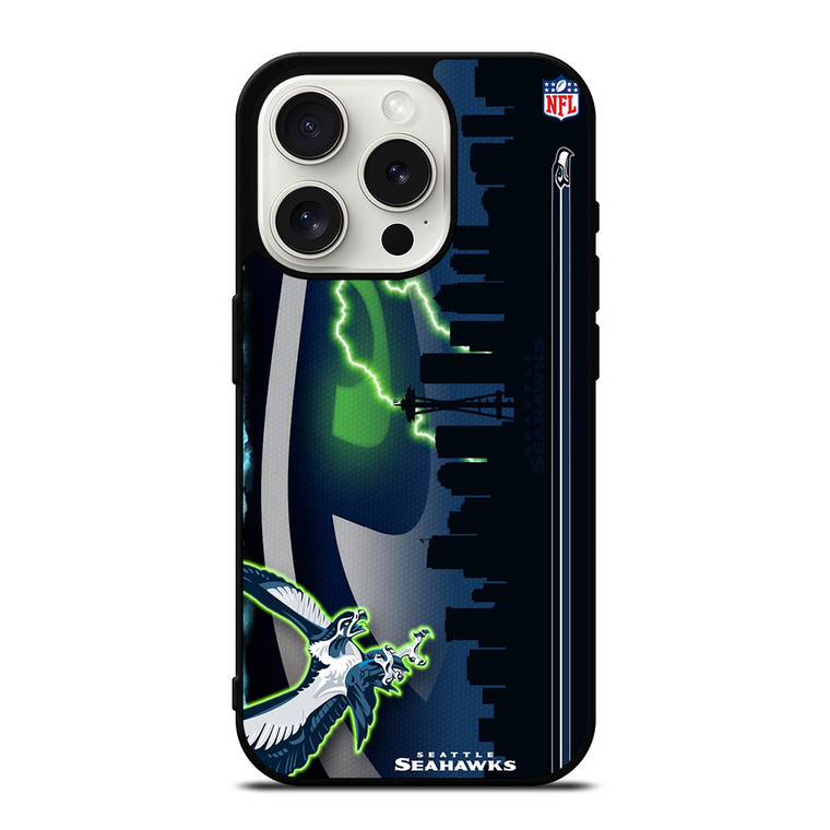 SEATTLE SEAHAWKS NFL CITY iPhone 15 Pro Case Cover