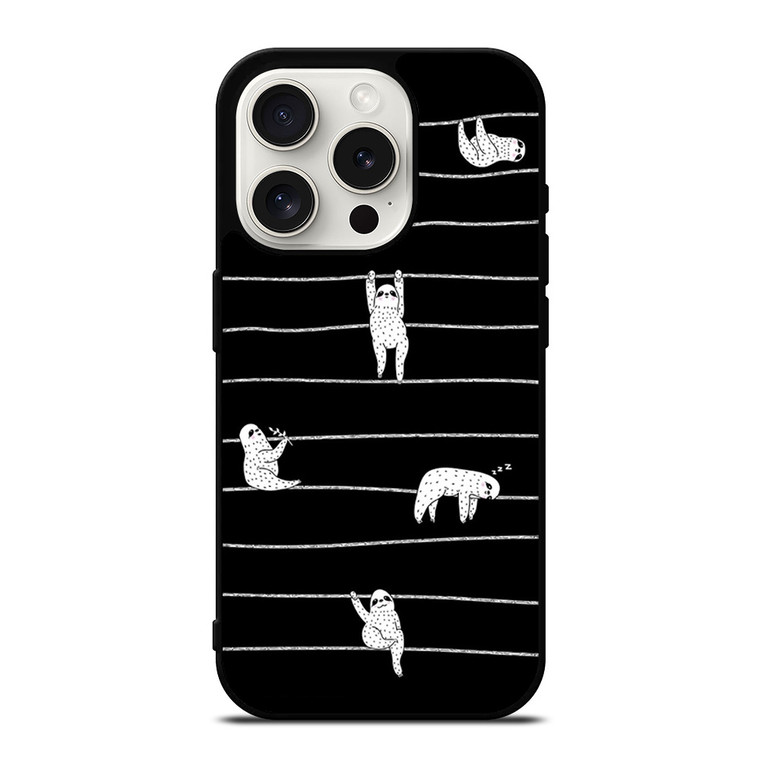 SLOTH KOALA STRIPE iPhone 15 Pro Case Cover