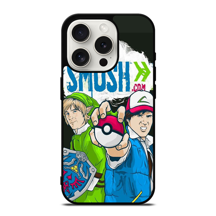 SMOSH ZELDA AND POKEMON iPhone 15 Pro Case Cover