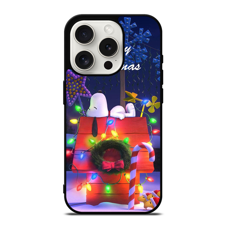 SNOOPY MERRY CHRISTMAS iPhone 15 Pro Case Cover