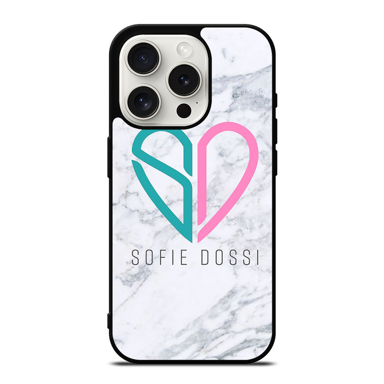 SOFIE DOSSI MARBELE LOGO iPhone 15 Pro Case Cover