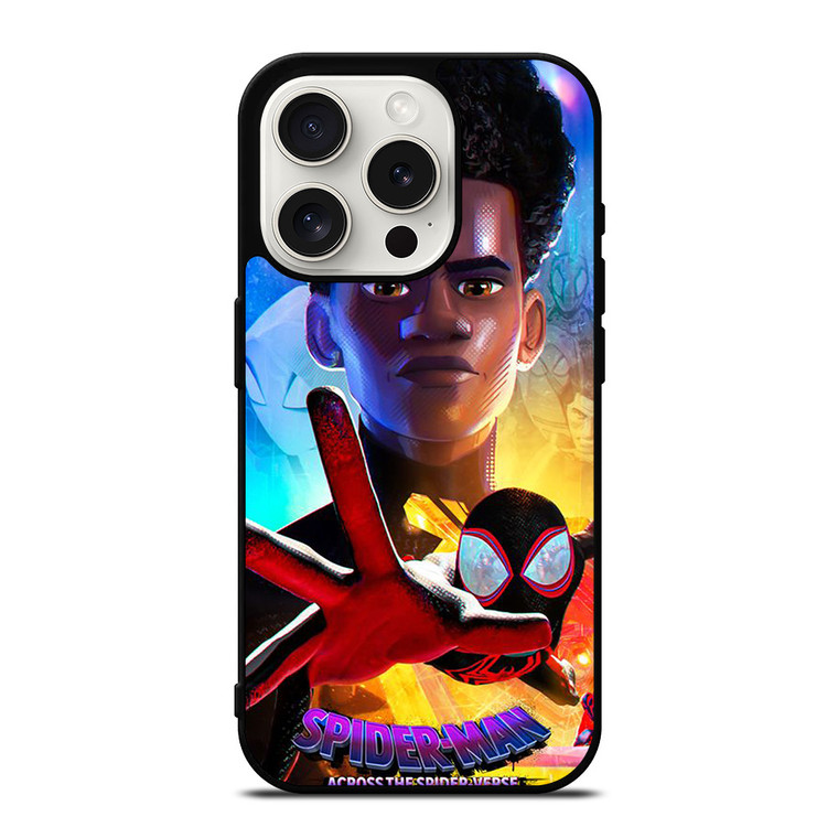 SPIDERMAN MILES MORALES ACROSS SPIDER-VERSE iPhone 15 Pro Case Cover