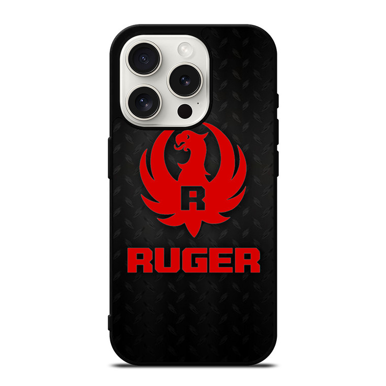 STURM RUGER FIREARM RED METAL iPhone 15 Pro Case Cover