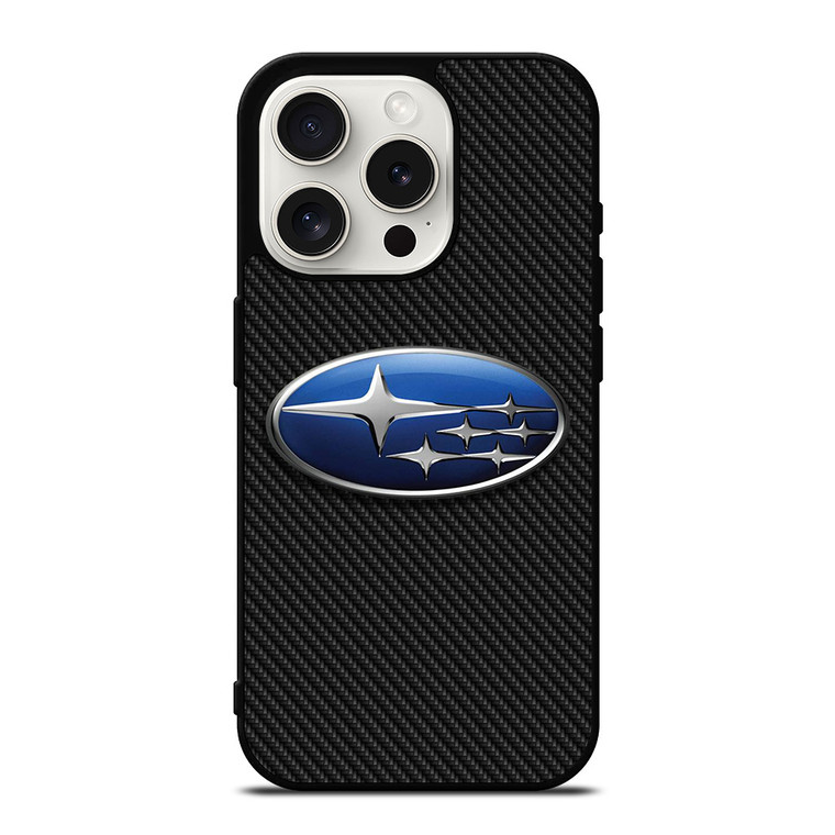 SUBARU CARBON LOGO iPhone 15 Pro Case Cover