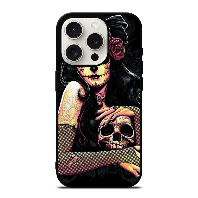 SUGAR SCHOOL TATTOO iPhone 15 Pro Case Cover