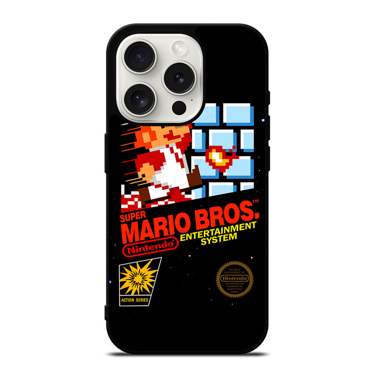SUPER MARIO BROSS RETRO NES iPhone 15 Pro Case Cover