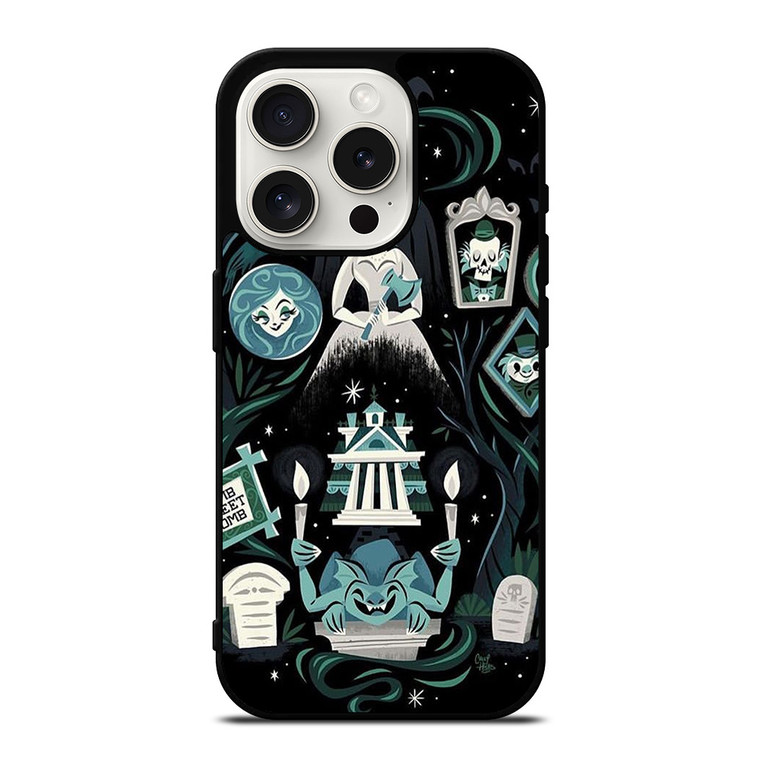 THE HAUNTED MANSION ART DISNEY iPhone 15 Pro Case Cover